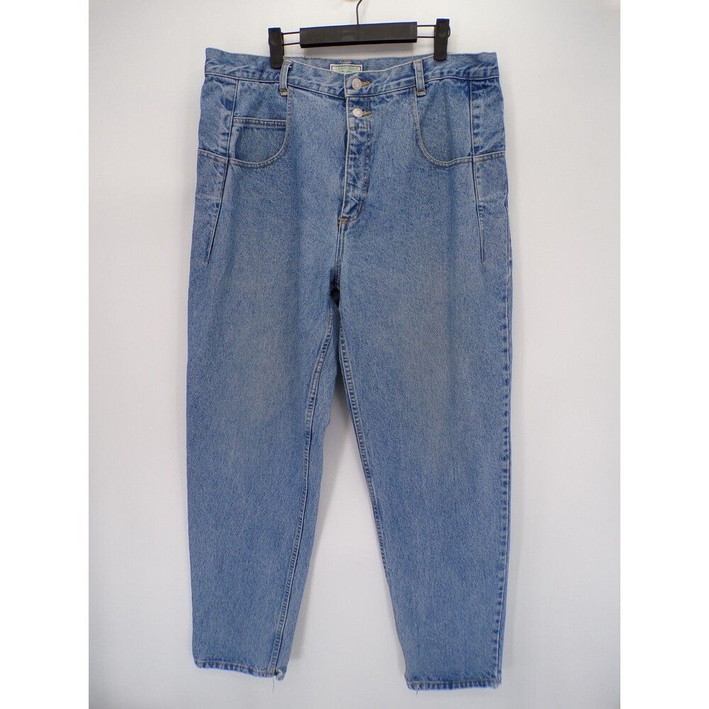Vintage Guess Jeans Mens Tapered Fit Jeans 100% Cotton Medium Wash Size 40x33